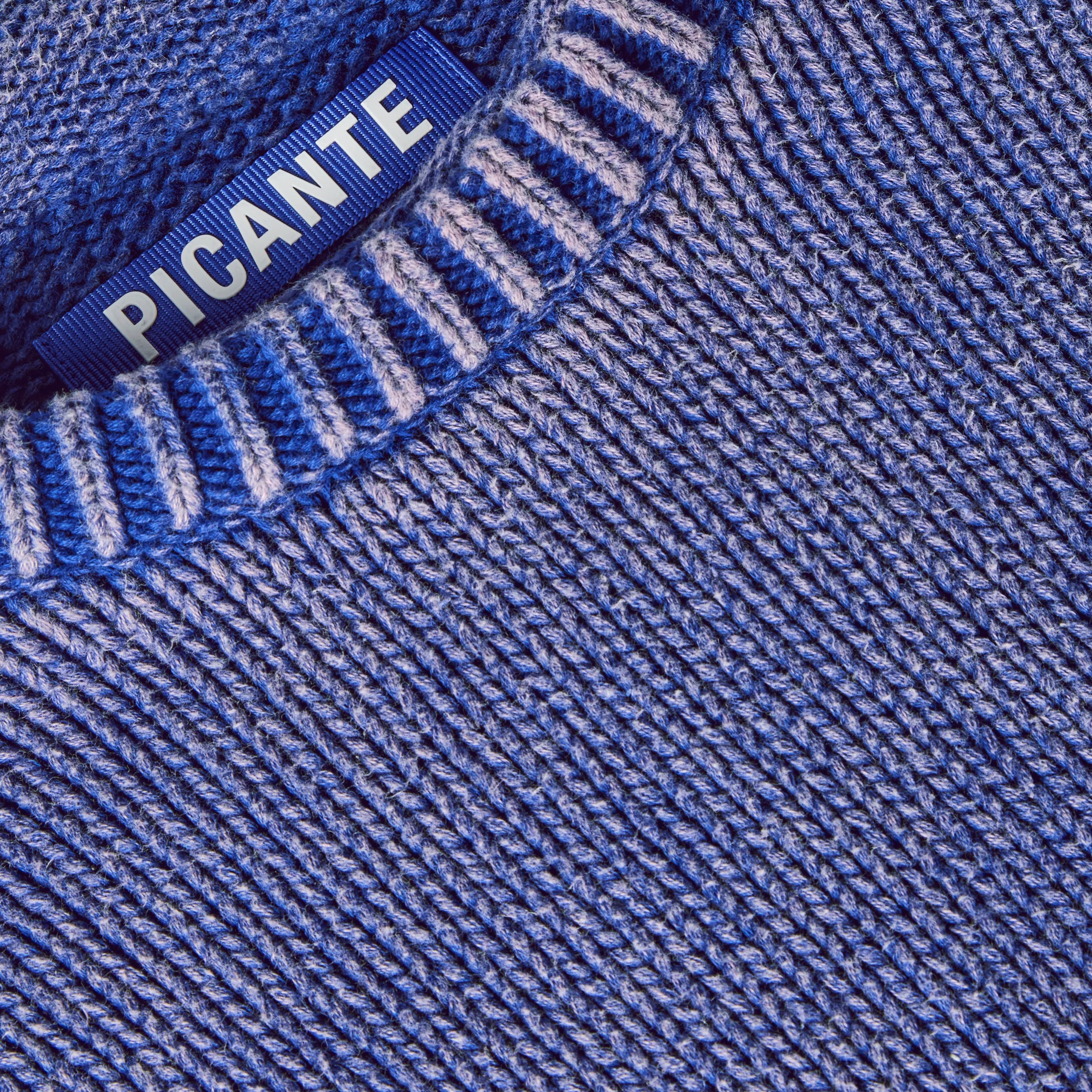 Washed Raw Edge Roll-Neck Sweater - Image 4