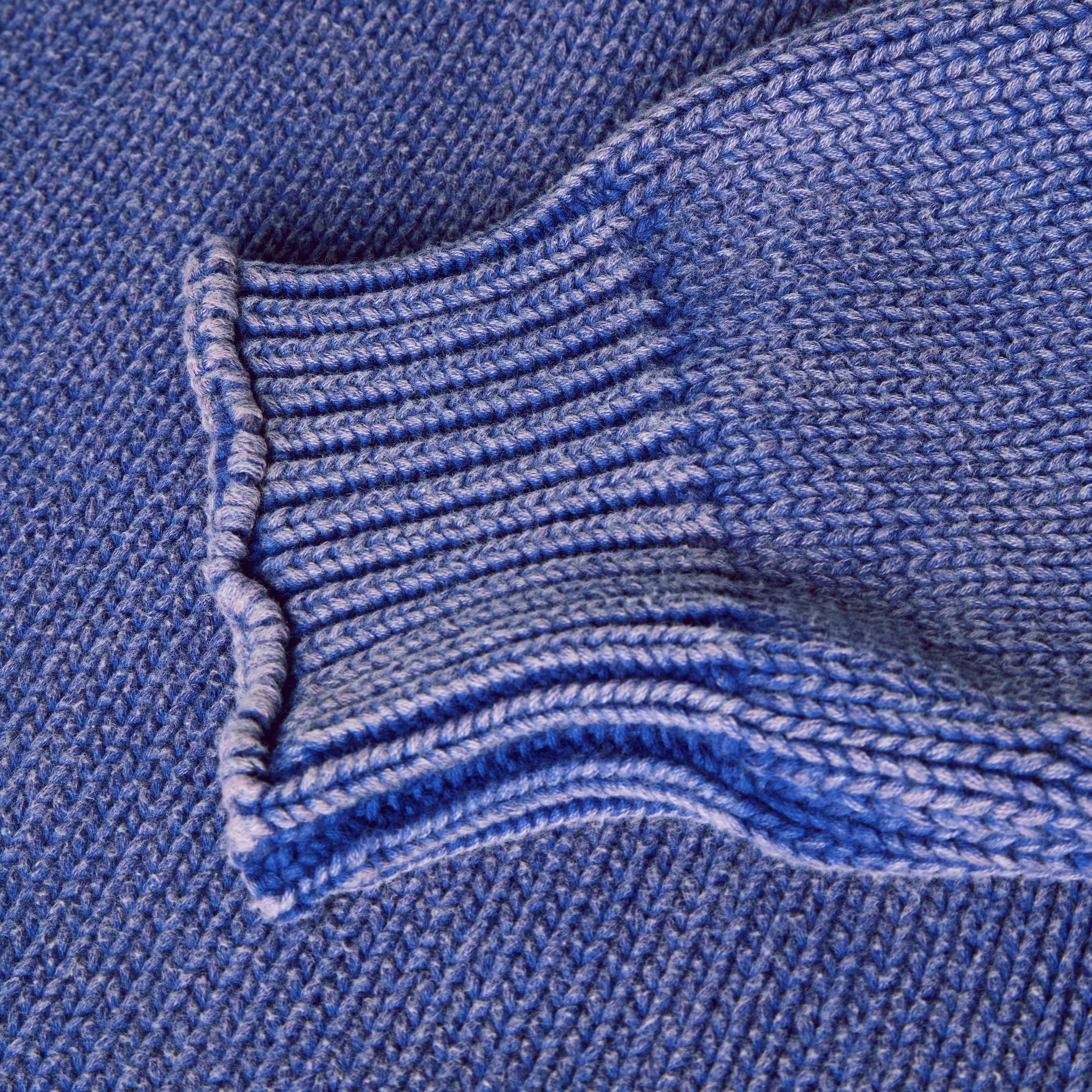 Washed Raw Edge Roll-Neck Sweater - Image 6