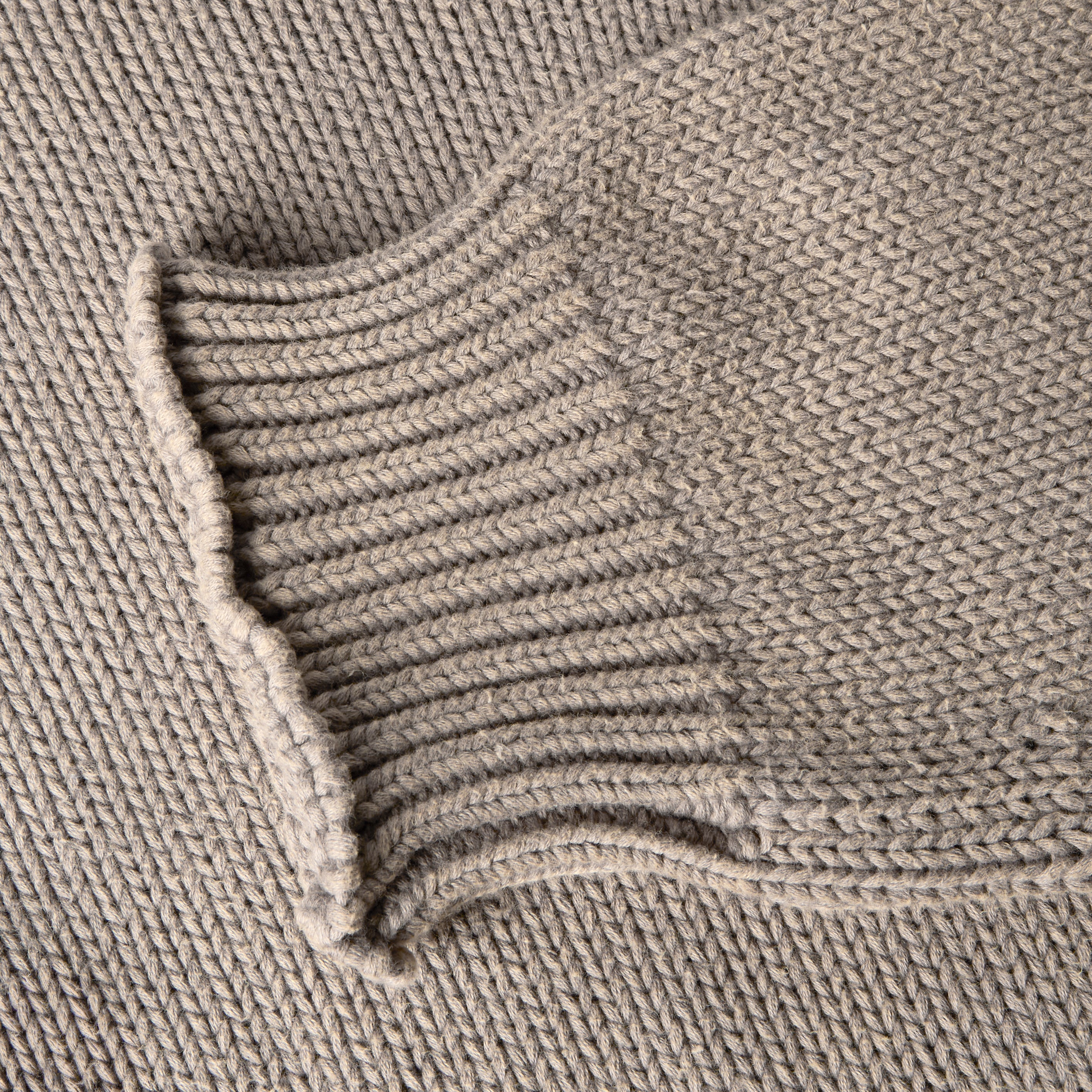 Washed Raw Edge Roll-Neck Sweater - Image 8