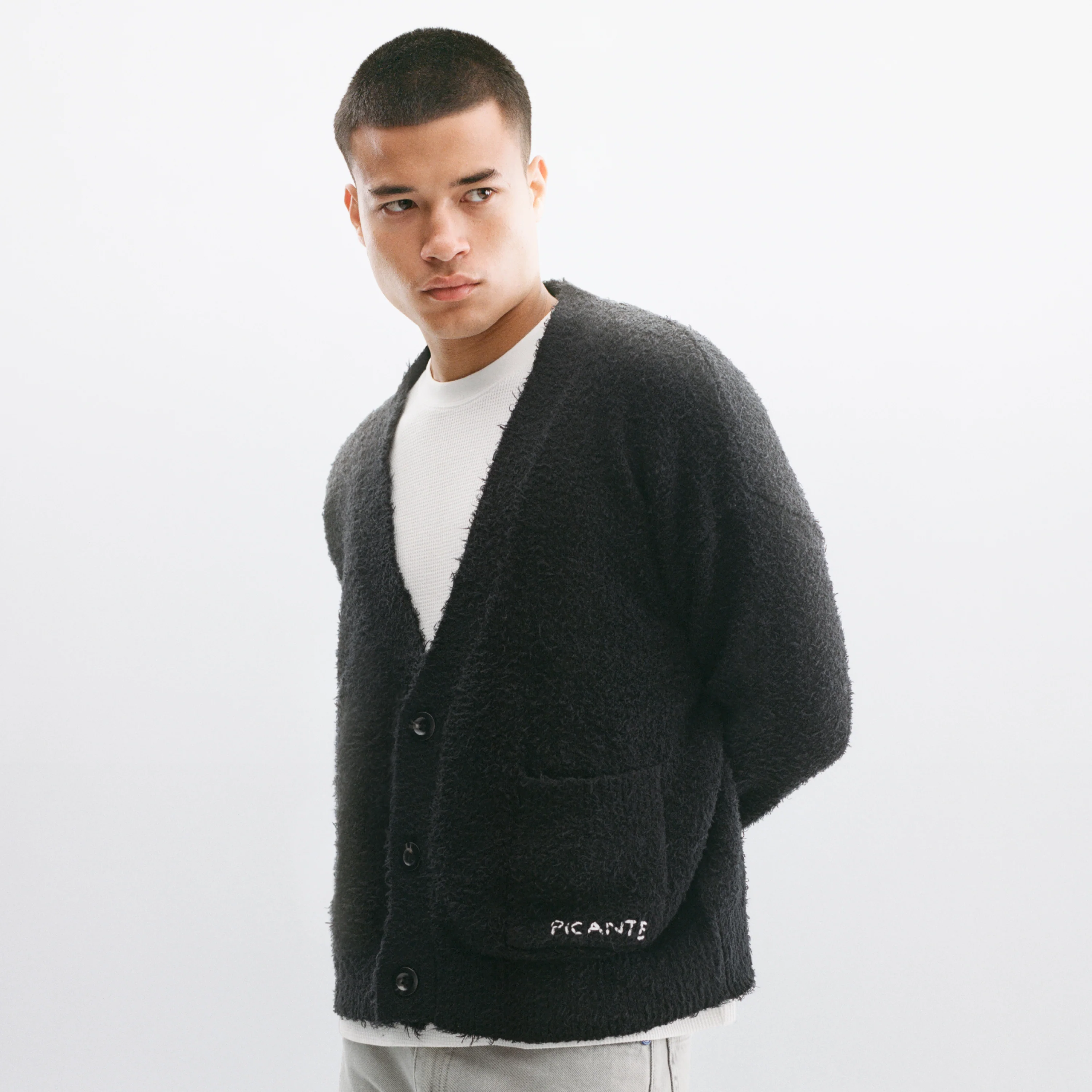 Shaggy Knit Cardigan - Image 3