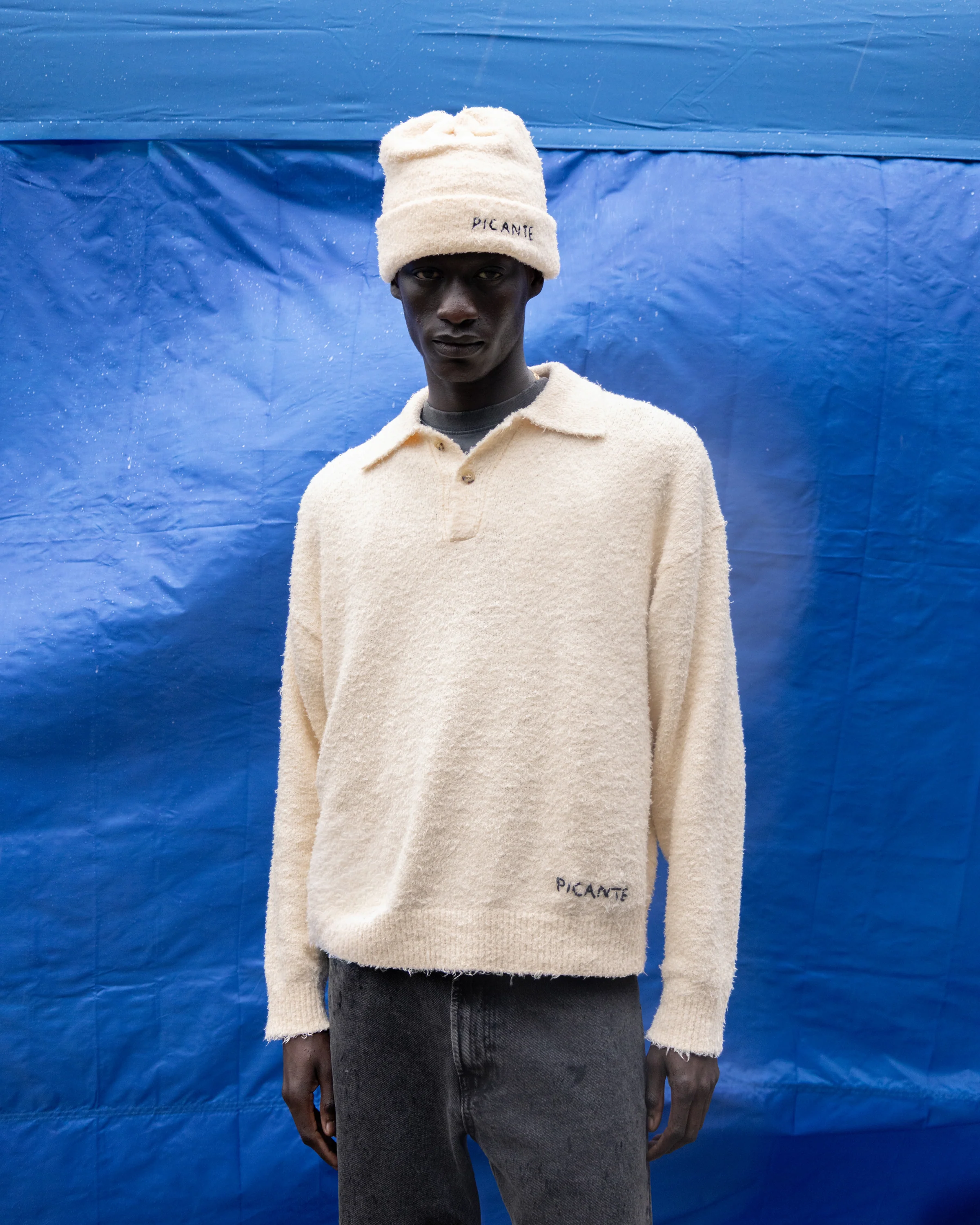 Shaggy Knit Polo - Image 3