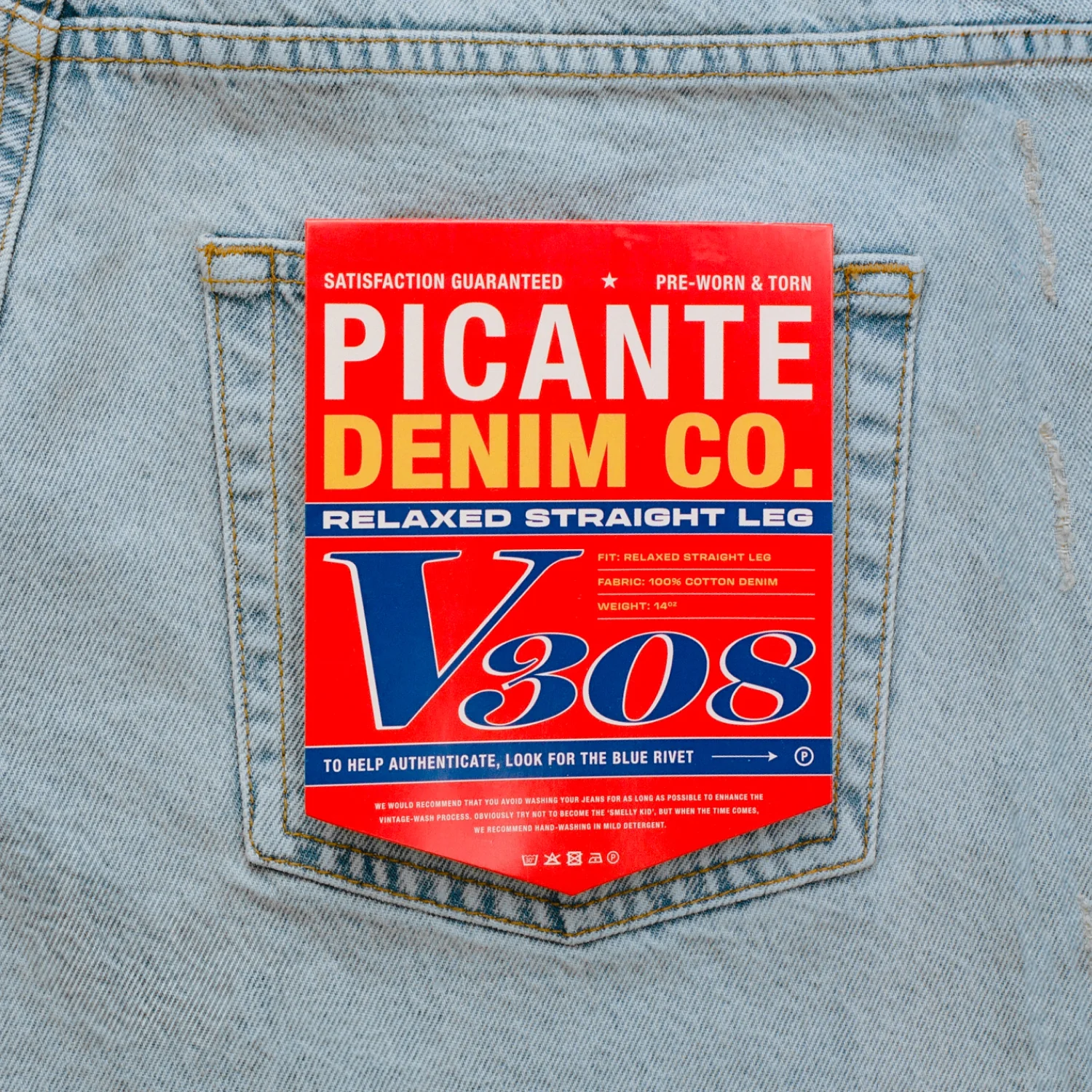 Straight Leg Jeans V308 - Image 5